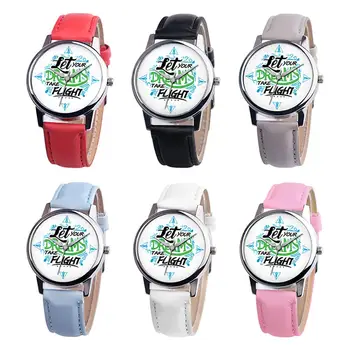 Simple Letters Fresh Couple Student Watch Let Your Dreams Take Flight Letter Dial Faux Leather Band Quartz Wrist Watch
Simple Letters Fresh Couple Student Watch Let Your Dreams Take Flight Letter Dial Faux Leather Band Quartz Wrist Watch