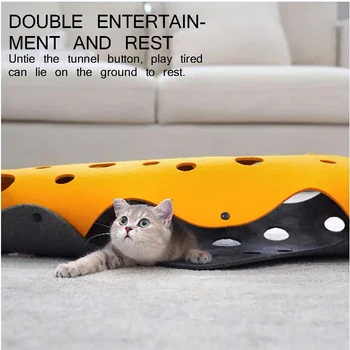 Cat Pet Tunnel Collapsible Fun Kitten Tube Interactive Cat Toy Cat Exercise Mat for Rabbit Puppy Pet Cat Tunnels Toys
Cat Pet Tunnel Collapsible Fun Kitten Tube Interactive Cat Toy Cat Exercise Mat for Rabbit Puppy Pet Cat Tunnels Toys