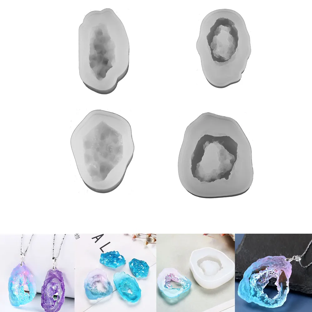 Crystal Cluster Pendants Silicone Molds Crystal Epoxy Resin Mold Irregular Geometric Casting Mould for DIY Craft Jewelry Pendant
Crystal Cluster Pendants Silicone Molds Crystal Epoxy Resin Mold Irregular Geometric Casting Mould for DIY Craft Jewelry Pendant