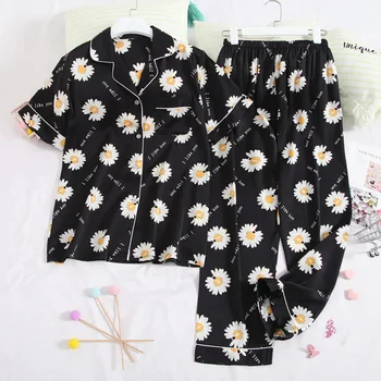 Lisacmvpnel Summer New Print Women Pajamas Short Sleeve Trousers Pijama Satin Soft Touch Sleepwear
Lisacmvpnel Summer New Print Women Pajamas Short Sleeve Trousers Pijama Satin Soft Touch Sleepwear