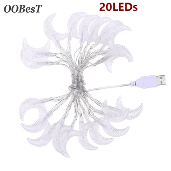 OOBesT 2.3M String Light 20 LEDs Lighting String Stars Moon String Light USB New Year Christmas Tree Halloween Party Decoration
OOBesT 2.3M String Light 20 LEDs Lighting String Stars Moon String Light USB New Year Christmas Tree Halloween Party Decoration