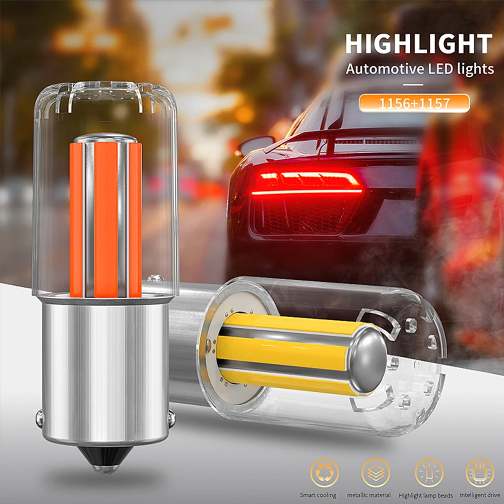 

1PCS 1156 BA15S P21W 1157 BAY15D P215W LED Bulb COB Lamp High Power Super Bright 1500lm For Turn Signal Reversing Light 12V