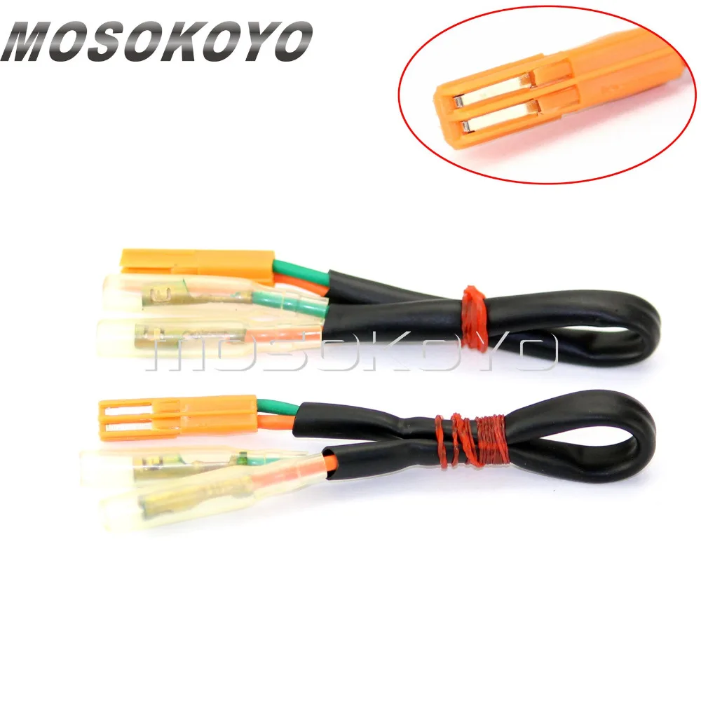 

2 Pcs Motorcycle Turn Signal Connectors Plug Indicator Wiring Adapter for Honda CBR600RR CBR1000RR CB650F NC700 VT750 02-12