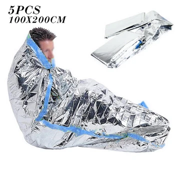 1/5Pcs 100*200cm Mountain Camping Sleeping Bag Outdoor Adventure Rescue First Aid Sliver Rescue Equipment Hot Sale 
1/5Pcs 100*200cm Mountain Camping Sleeping Bag Outdoor Adventure Rescue First Aid Sliver Rescue Equipment Hot Sale