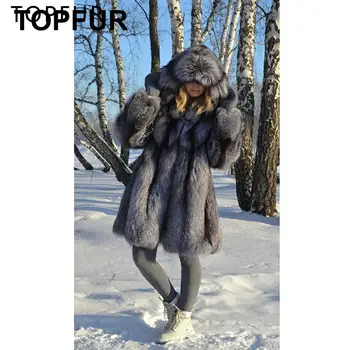 TOPFUR 2019 New Fashion Winter Female Coat With Hood Real Fur Coat For Women Natural Fox Fur Outerwear & Coat Loose Full Sleeves
TOPFUR 2019 New Fashion Winter Female Coat With Hood Real Fur Coat For Women Natural Fox Fur Outerwear & Coat Loose Full Sleeves
