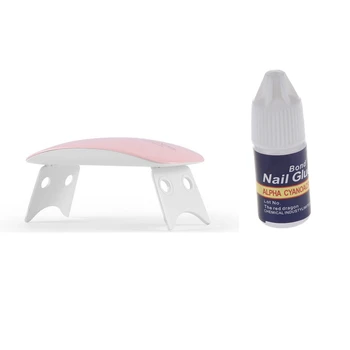 3Pcs 3G Professional Nail Glue & 1x 6 W UV/LED Lamp Mini Portable Nail Dryer USB Cable Pink
3Pcs 3G Professional Nail Glue & 1x 6 W UV/LED Lamp Mini Portable Nail Dryer USB Cable Pink