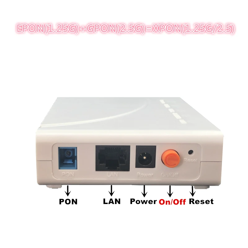 Фото ONU EPON 1 25G GPON 2 5G XPON (1 25g/2 5g)ONU с FTTH сеть onu wifi модем 10/100/1000M RJ45 для - купить