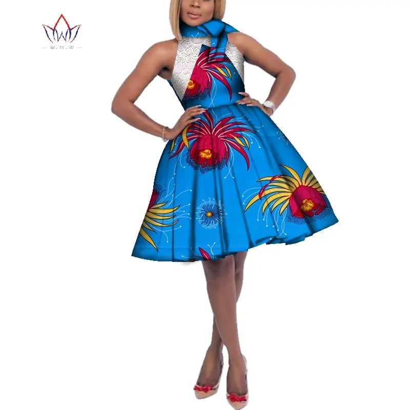 Fashion African Wax Print Dresses for Women Bazin Riche Women Stand Neck Bow Knot Lace Dress African Style Clothing WY3251
Fashion African Wax Print Dresses for Women Bazin Riche Women Stand Neck Bow Knot Lace Dress African Style Clothing WY3251