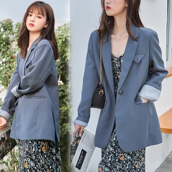 MISHOW 2020 Autumn Blazer For Women Long Sleeve Office Lady Solid Jacket Pocket Elegant Female Coat MX20C6175
MISHOW 2020 Autumn Blazer For Women Long Sleeve Office Lady Solid Jacket Pocket Elegant Female Coat MX20C6175