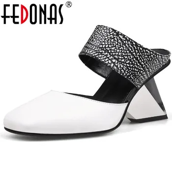 FEDONAS Elegant Genuine Leather Women Sandals Spring Summer Strange High Heels Party Widding Shoes Woman Mixed Colors Pumps
FEDONAS Elegant Genuine Leather Women Sandals Spring Summer Strange High Heels Party Widding Shoes Woman Mixed Colors Pumps