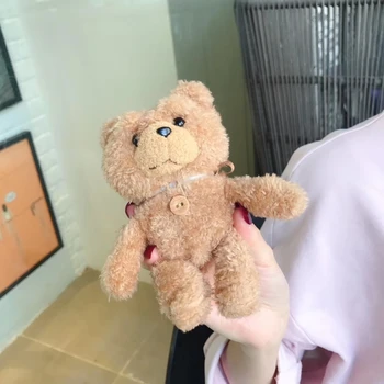 New Winter Cute Plush Button Bear for Apple Airpods Case1 2 Teddy Bear Bags for Cartoon Headphones Case Box Brown Charms 
New Winter Cute Plush Button Bear for Apple Airpods Case1 2 Teddy Bear Bags for Cartoon Headphones Case Box Brown Charms