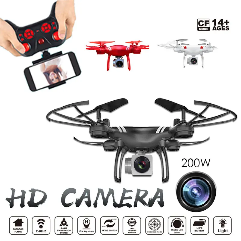 Phoota Многофункциональный Радиоуправляемый Дрон 720P FPV wifi 3MP HD камера Квадрокоптер