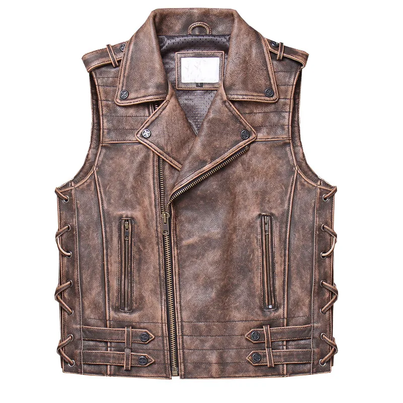 HARLEY DAMSON Vintage Brown Men American Motorcycle Leather Jacket Plus Size XXXXL Genuine Cowhide Spring Slim Fit Biker's Coat
HARLEY DAMSON Vintage Brown Men American Motorcycle Leather Jacket Plus Size XXXXL Genuine Cowhide Spring Slim Fit Biker's Coat