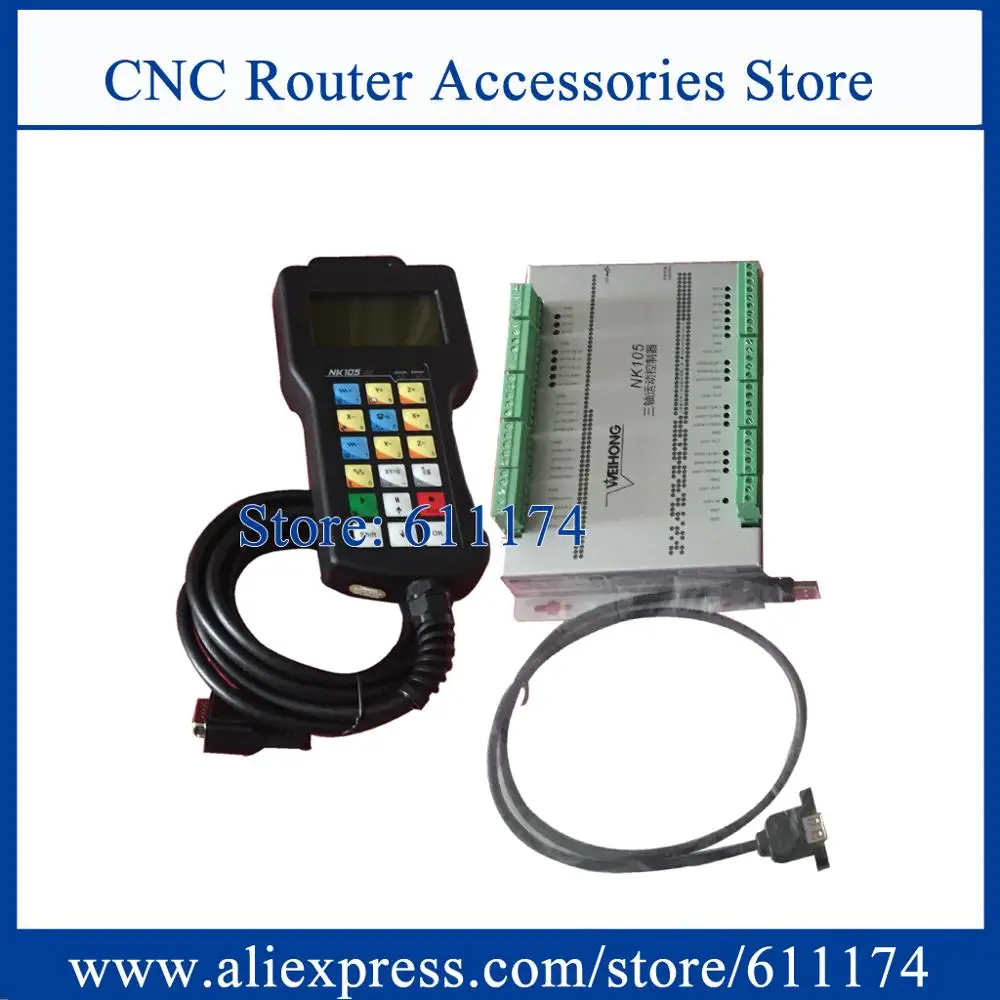 Original Weihong NK105G2 3 Axis DSP Controller integrated CNC system NK105 Motion control system 
Original Weihong NK105G2 3 Axis DSP Controller integrated CNC system NK105 Motion control system