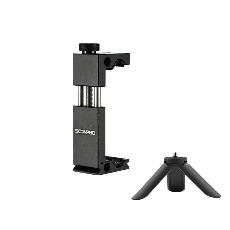 Smart Phone Tripod Mount Aluminum Metal Tripod Clip Holder Clamp Adapter with mini stand for iPhone XS 8plus X Samsung Huawei
Smart Phone Tripod Mount Aluminum Metal Tripod Clip Holder Clamp Adapter with mini stand for iPhone XS 8plus X Samsung Huawei