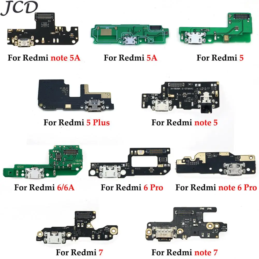 JCD For Xiaomi Redmi Note 7 6 5 Pro 5A for Redmi 5 Plus 6A Charging Port Connector Board Parts Flex Cable With Microphone Mic
JCD For Xiaomi Redmi Note 7 6 5 Pro 5A for Redmi 5 Plus 6A Charging Port Connector Board Parts Flex Cable With Microphone Mic