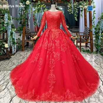 HTL1151 red evening dress long sleeve appliques o neck ball gown formal dress wedding party вечерние платья больших размеров
HTL1151 red evening dress long sleeve appliques o neck ball gown formal dress wedding party вечерние платья больших размеров