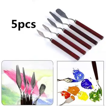 5Pcs Professional Stainless Steel Spatula Kit Palette Knife Painting painting For Oil Blades Flexible Set Fine Arts Tool Z4N0
5Pcs Professional Stainless Steel Spatula Kit Palette Knife Painting painting For Oil Blades Flexible Set Fine Arts Tool Z4N0