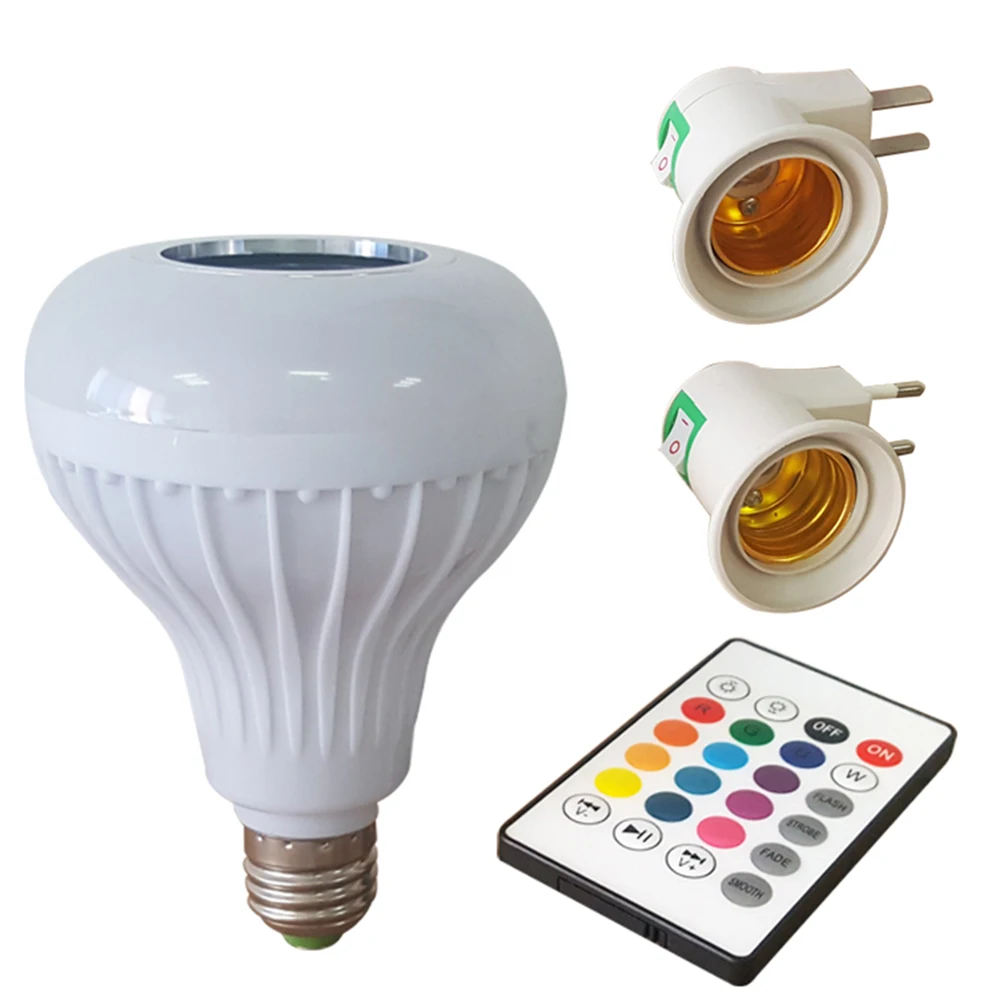 LED RGB Color Bulb Light E27 110V-240V Remote Control Bluetooth Smart Music Bulbs Audio Speaker Lamps with Remote Control
LED RGB Color Bulb Light E27 110V-240V Remote Control Bluetooth Smart Music Bulbs Audio Speaker Lamps with Remote Control