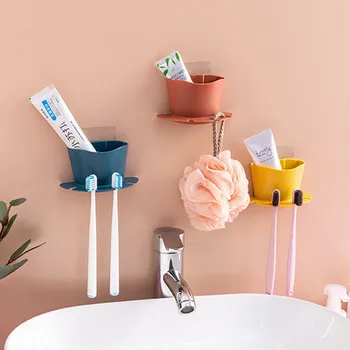 Punch-free Toothbrush Holder Razor Storage Rack Bathroom Wall-mounted Brushing Toothpate Shelf Waterproof Toothpaste Holders Hot
Punch-free Toothbrush Holder Razor Storage Rack Bathroom Wall-mounted Brushing Toothpate Shelf Waterproof Toothpaste Holders Hot