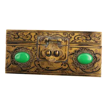 LaoJunLu Pure Copper Inlaid Gemstone Relief Box Imitation antique bronze masterpiece collection of solitary Chinese
LaoJunLu Pure Copper Inlaid Gemstone Relief Box Imitation antique bronze masterpiece collection of solitary Chinese