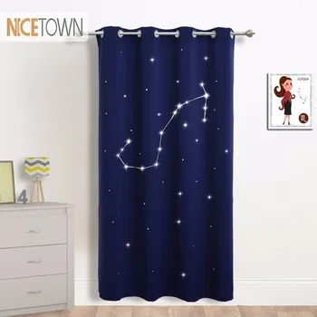 NICETOWN 1PC Bedroom Blackout Star Curtain Drape Grommet Top Virgo Zodiac Signs Die-cutting Star Curtain for Baby' Room
NICETOWN 1PC Bedroom Blackout Star Curtain Drape Grommet Top Virgo Zodiac Signs Die-cutting Star Curtain for Baby' Room