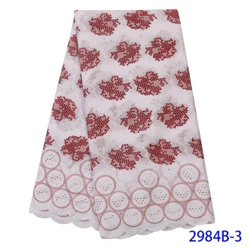 African Dry Lace Fabric Pure Cotton Swiss Voile Lace Material High Quality Nigerian Lace For Wedding 5yards QF2984B-3
African Dry Lace Fabric Pure Cotton Swiss Voile Lace Material High Quality Nigerian Lace For Wedding 5yards QF2984B-3