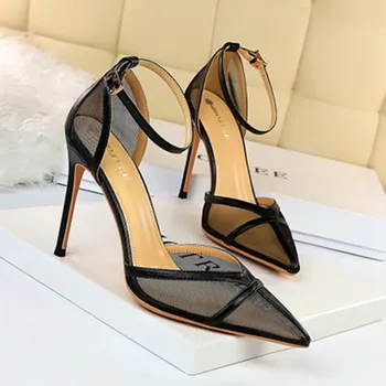 High Heel Shoes Women Shoes Woman Fashion Thin Heel Mesh Breathable 2020 Summer New Sexy High Heels Shallow Mouth Pointed сандал
High Heel Shoes Women Shoes Woman Fashion Thin Heel Mesh Breathable 2020 Summer New Sexy High Heels Shallow Mouth Pointed сандал