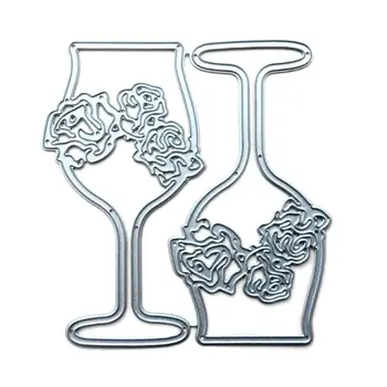 Rose Wine Glass Metal Cutting Dies Stencil Scrapbooking DIY Album Stamp Paper Card Embossing Decor Craft
Rose Wine Glass Metal Cutting Dies Stencil Scrapbooking DIY Album Stamp Paper Card Embossing Decor Craft