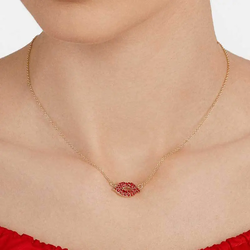 Fashion Sweet Red Lips Pendants Summer Girl Adult Woman Clavicular Chain Short Necklace Jewelry Holiday-YS
Fashion Sweet Red Lips Pendants Summer Girl Adult Woman Clavicular Chain Short Necklace Jewelry Holiday-YS