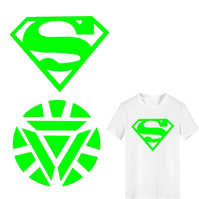 Iron-on Transfers Superhero Luminous Patches for Clothing Applique Heat Transfer Vinyl Stickers Stripes on Clothes Thermal Press
Iron-on Transfers Superhero Luminous Patches for Clothing Applique Heat Transfer Vinyl Stickers Stripes on Clothes Thermal Press