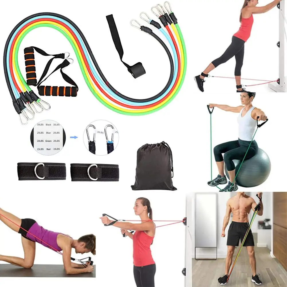 11Pcs/Set Resistance Bands Yoga Fitness Rubber Tubes Expander Band Stretch Training Home Gyms Exercise Workout Elastic Pull Rope
11Pcs/Set Resistance Bands Yoga Fitness Rubber Tubes Expander Band Stretch Training Home Gyms Exercise Workout Elastic Pull Rope