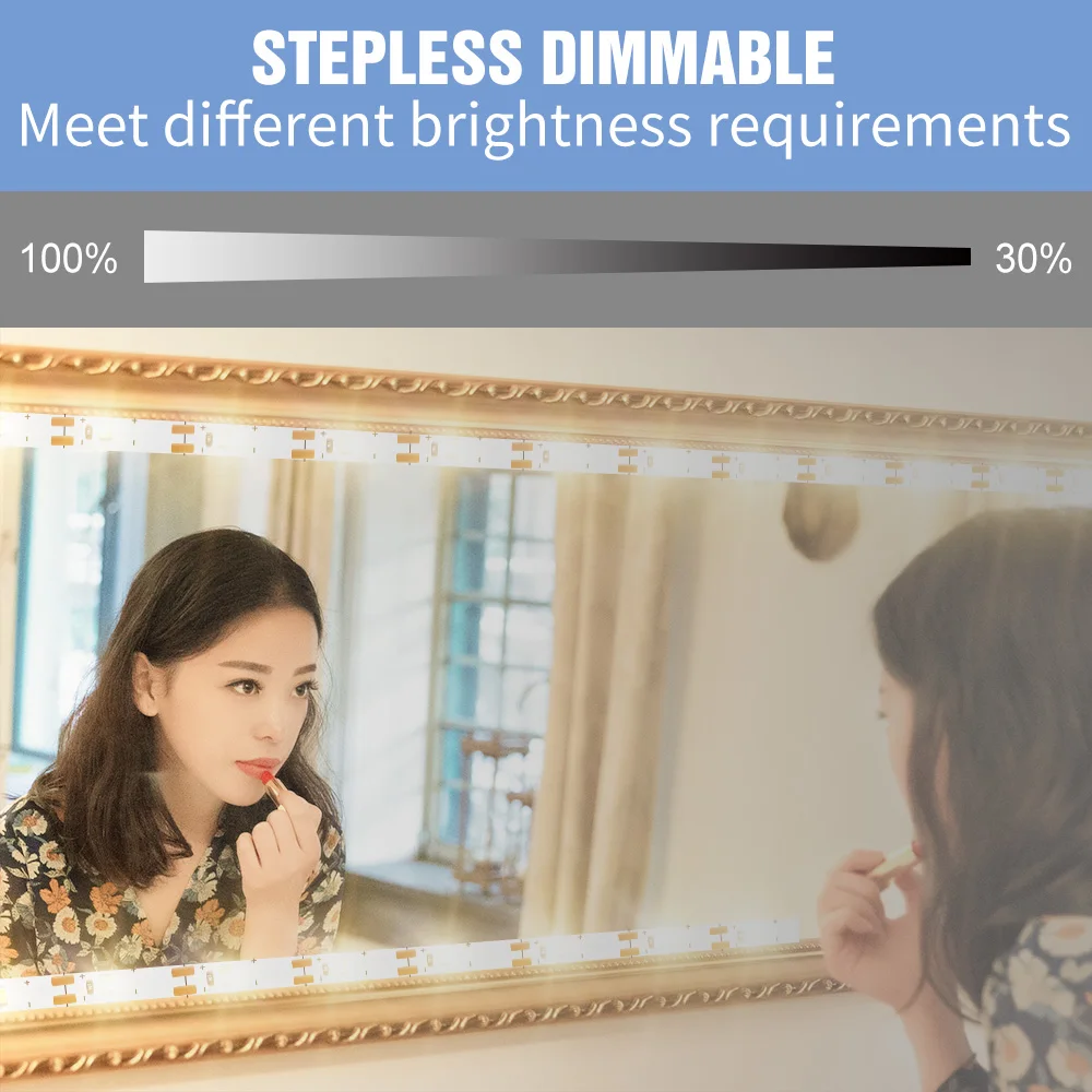Dimmable Makeup Mirror Led Light Strip 0.5 1 2 3 4 5M USB Motion Sensor 5V Dressing Vanity Lamp LED Makeup Table Beauty Lights
Dimmable Makeup Mirror Led Light Strip 0.5 1 2 3 4 5M USB Motion Sensor 5V Dressing Vanity Lamp LED Makeup Table Beauty Lights