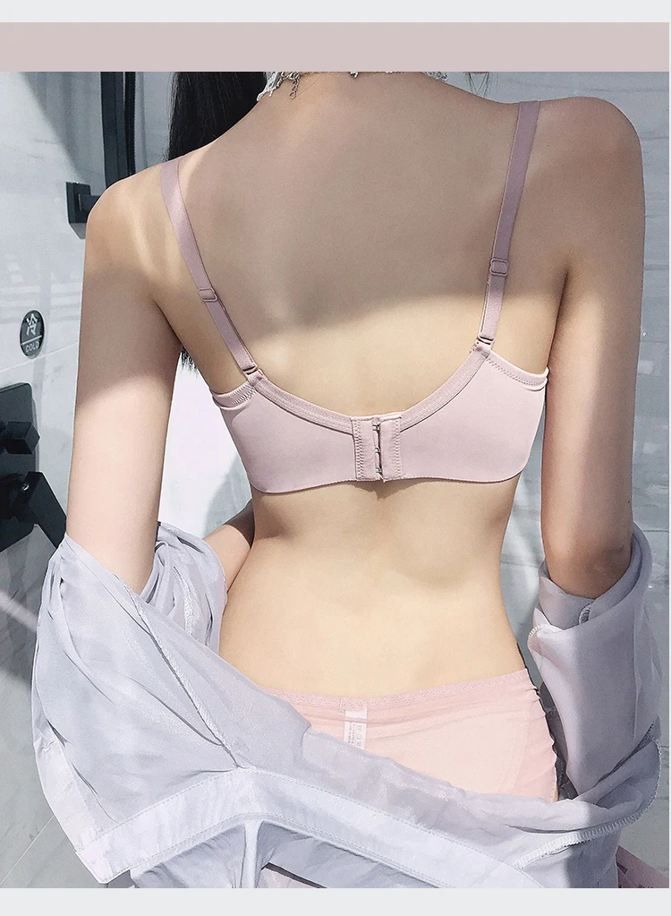 CINOON New Top Sexy Bra set Women's push up Lace Underwear Set Embroidery Jacquard Underwear Panties Deep V Gather Lingerie Set (8)