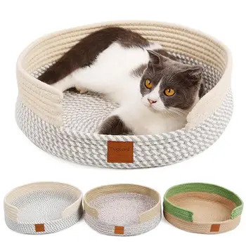Cotton Woven Bed Claws Grinding Sleeping Nest for Pet Cat
Cotton Woven Bed Claws Grinding Sleeping Nest for Pet Cat
