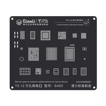 QIANLI 3D Black Steel BGA Stencil for iPhone 8P/8/7P/7/6SP/6S/6P/6/5S Communication Baseband Module Tin Planting Reballing Plate
QIANLI 3D Black Steel BGA Stencil for iPhone 8P/8/7P/7/6SP/6S/6P/6/5S Communication Baseband Module Tin Planting Reballing Plate