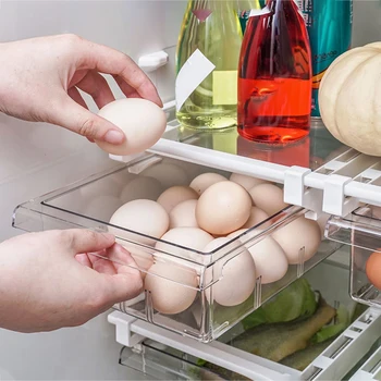 Slide Fridge Freezer Organizer Refrigerator Shelf Drawer Food Container Easy To Install 1/4/8 Compartment Kitchen Storage Boxes
Slide Fridge Freezer Organizer Refrigerator Shelf Drawer Food Container Easy To Install 1/4/8 Compartment Kitchen Storage Boxes
