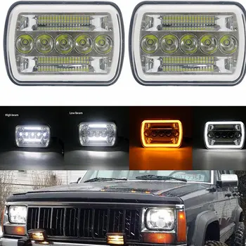 7x6 5x7 inch Sealed Beam LED Headlights for Jeep Wrangler YJ Cherokee XJ Toyota GMC Trucks H6054 H5054 H6054LL
