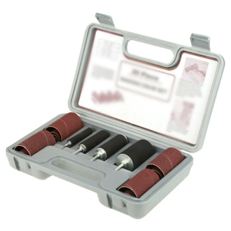 20pcs Sanding Drum Sleeves Set With Case Fits Drill Press Spindle Sander Use New
20pcs Sanding Drum Sleeves Set With Case Fits Drill Press Spindle Sander Use New