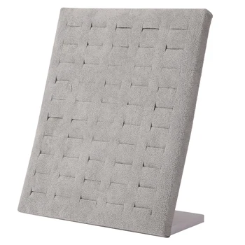 50 Slots L Type Flannel Wall Jewelry Display Organizer Ring Earrings Show Rack Stand Organizer Rack for Jewelry Storage Holder 
50 Slots L Type Flannel Wall Jewelry Display Organizer Ring Earrings Show Rack Stand Organizer Rack for Jewelry Storage Holder