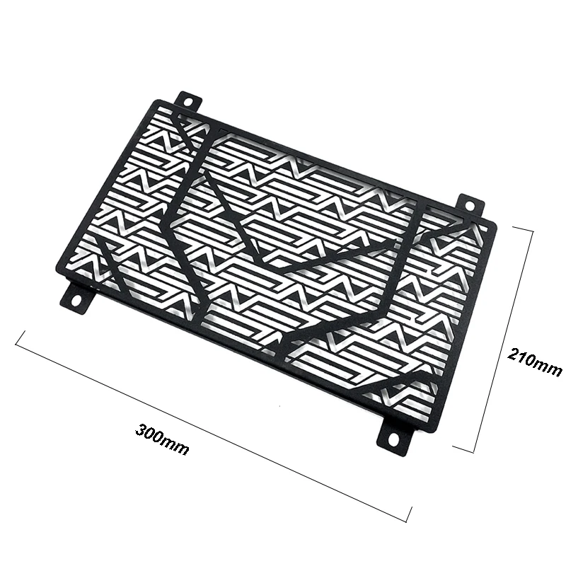 Motorbike Radiator Water Cooler Grille Guard Grill Cover Protector Steel Black For KAWASAKI Ninja 400 Z400 2018 2019 (6)