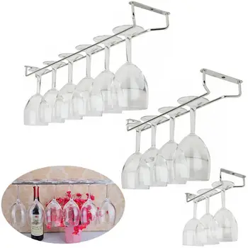 High quality useful 27/35/55cm Stainless Steel Wine Rack Glass Holder Hanging Bar Hanger Shelf Perfect Kitchen Tools for Bars
High quality useful 27/35/55cm Stainless Steel Wine Rack Glass Holder Hanging Bar Hanger Shelf Perfect Kitchen Tools for Bars
