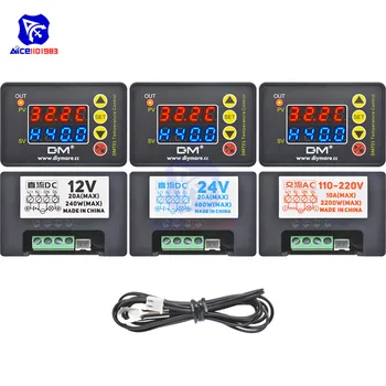 diymore DMT01 12V/24V/110-220V Dual LED Digit Thermometer Temperature Controller with Waterproof NTC 10K Thermister Sensor Probe
diymore DMT01 12V/24V/110-220V Dual LED Digit Thermometer Temperature Controller with Waterproof NTC 10K Thermister Sensor Probe