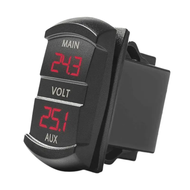 Dual Voltmeter LED Display Indicator DC 12V-24V Car Boat Voltage Battery Monitor
Dual Voltmeter LED Display Indicator DC 12V-24V Car Boat Voltage Battery Monitor