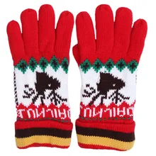 2019 moda aktualności zima kolorowe ekran dotykowy rękawice zimowe śliczne wzór pluszowe damskie rękawiczki czerwony Cartoon ciepłe Plus aksamitna(China)