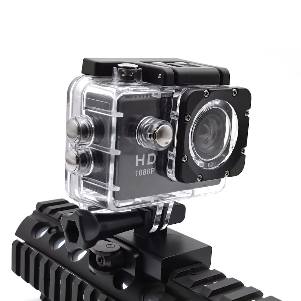 Gun-mounted Action Camera with Quick Lock & Rail Mount for Airgun PCP Airsoft Gun, Diving, Cycling, Surfing, Outdoor Sports Game
Gun-mounted Action Camera with Quick Lock & Rail Mount for Airgun PCP Airsoft Gun, Diving, Cycling, Surfing, Outdoor Sports Game
