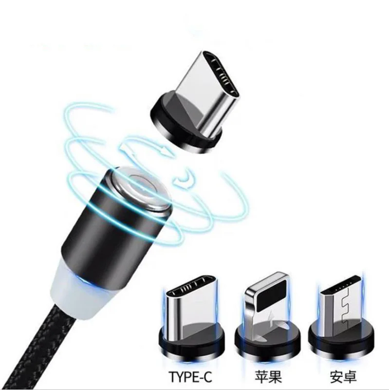 Магнитный USB кабель для iPhone Xs Max 8 7 6 1 м 2 Type C Micro Samsung Xiaomi LG|Зарядные устройства| |