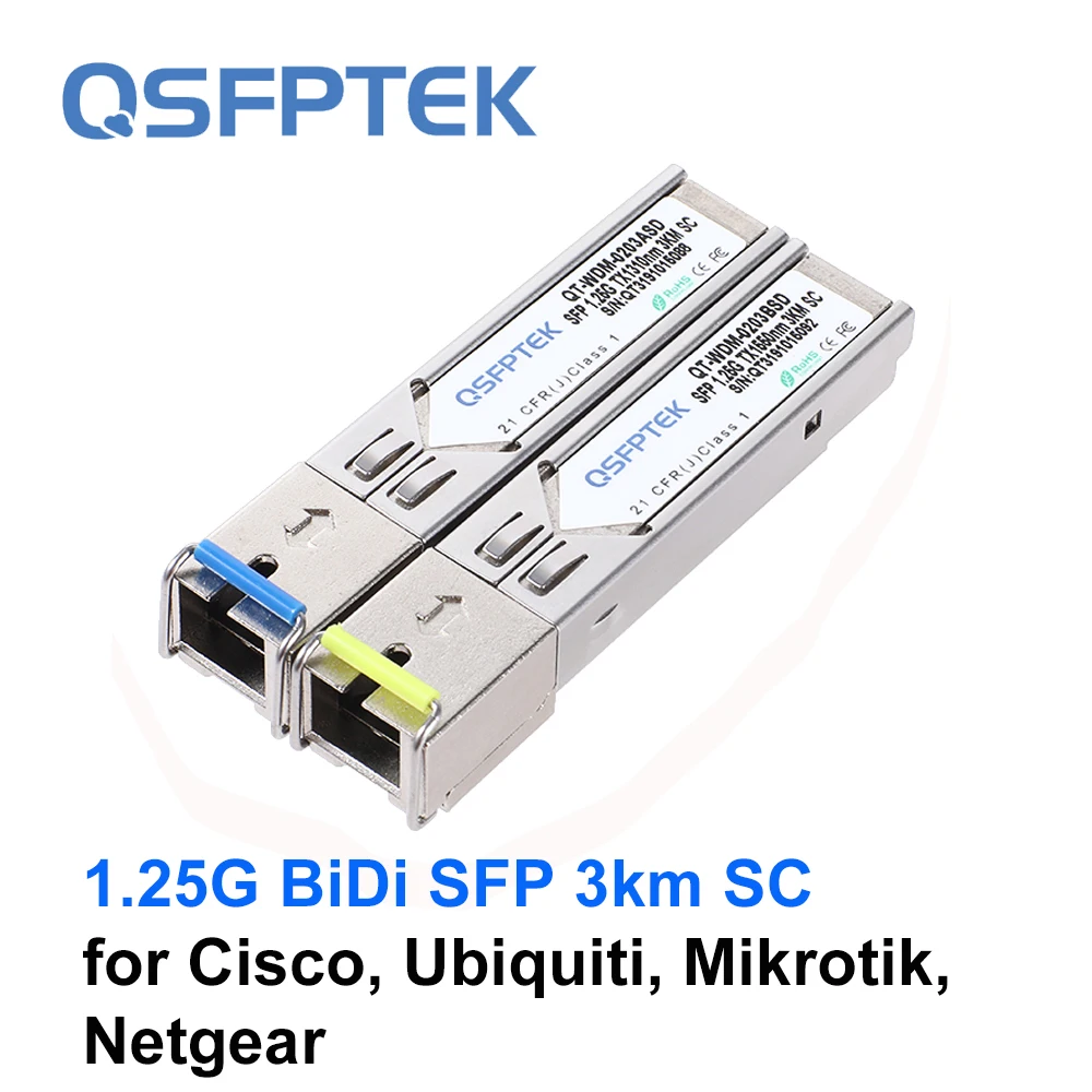 1 пара 25G BiDi SFP 3 км одиночное волокно SC DDM 1310nm/1550nm модуль приемопередатчика для Cisco