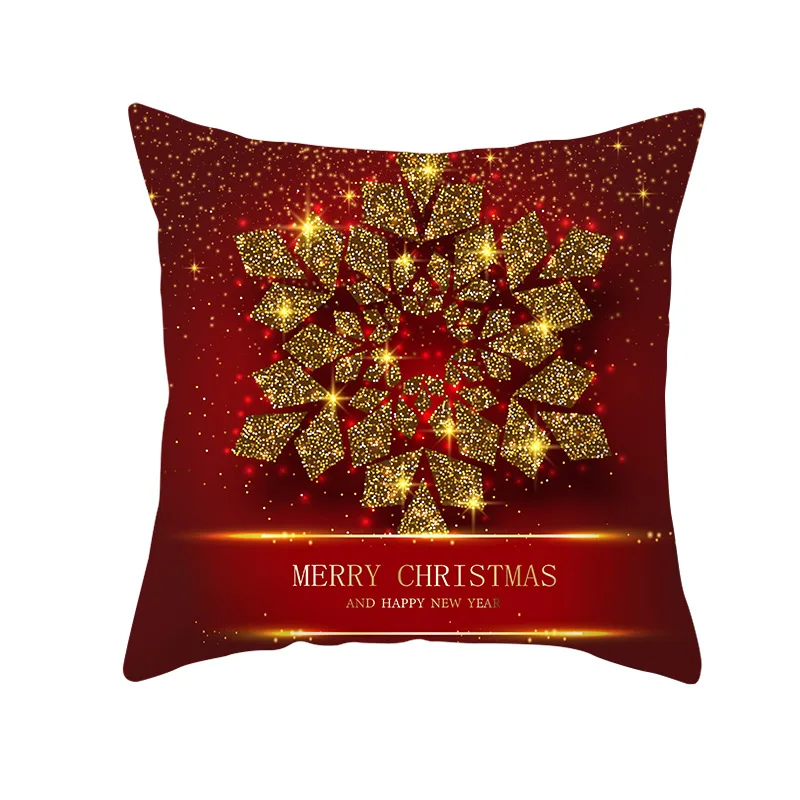 merry christmas gift 45x45cm 1pc pillowcase new year 2020