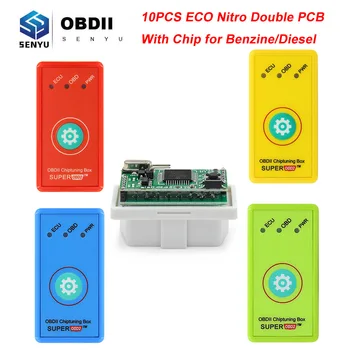 10PCS Double PCB ECO Nitro obd2 for Benzine/Diesel Cars obd2 ECU Programmer Scanner Tool Nitro for More Power Torque Fuel Save
10PCS Double PCB ECO Nitro obd2 for Benzine/Diesel Cars obd2 ECU Programmer Scanner Tool Nitro for More Power Torque Fuel Save